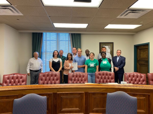 National 4-H Week Proclamation at County Commissioners Meeting 